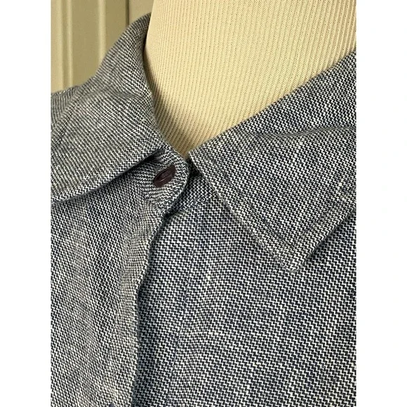 Norton Mcnaughton Shirt Women's Size L Blue 3/4 Sleeve - Picture 6 of 9